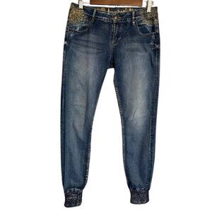 Rare Desigual Exotic Denim Jeans Women's Size 28